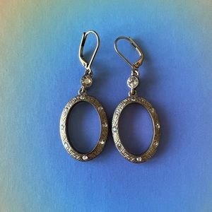 Vintage Givenchy Gold Rhinestone Earrings